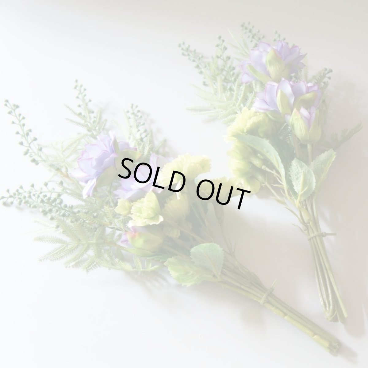 画像9: お墓用高級造花 【MEMORIES BASIC】薄紫のダリアとカーネーション（１対） (9)