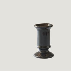 画像1: 御仏壇用の花器（黒、9.5cm） (1)