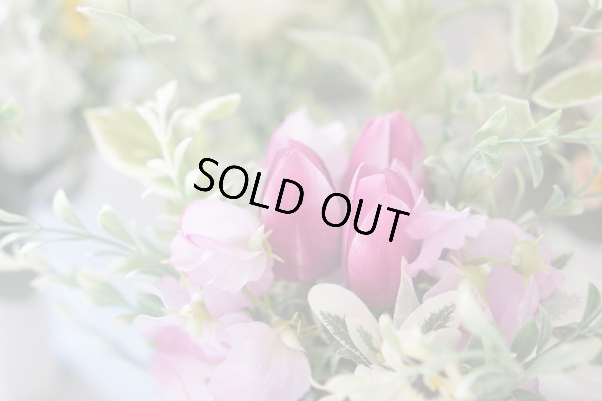 画像2: お墓用高級造花 【MEMORIES PREMIUM】春のお供えチューリップ（濃いピンク・１対） (2)