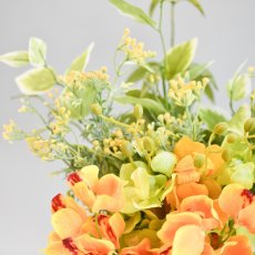 画像3: お墓用高級造花 【MEMORIES PREMIUM】蘭の花束 〜極み〜（黄色・１対または単品） (3)
