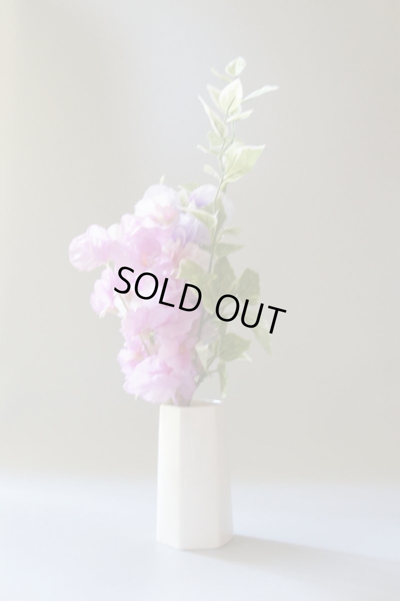 画像3: お墓用高級造花 【MEMORIES PREMIUM】春のお供えスイートピー(ピンク紫・1対) (3)