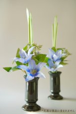 画像2: 御仏壇用のお供え花（クラシッククレマチス ブルー）（2束） (2)