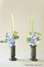 画像1: 御仏壇用のお供え花（クラシッククレマチス ブルー）（2束） (1)