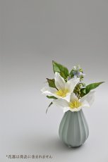 画像1: 御仏壇用のお供え花（クレマチス ホワイト） (1)